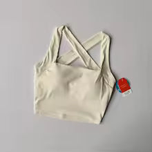 Sports Bra with Cross Back