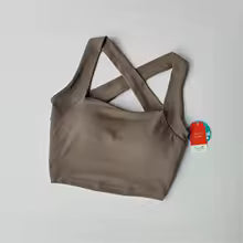 Sports Bra with Cross Back