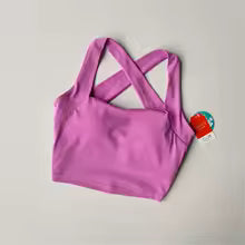 Sports Bra with Cross Back